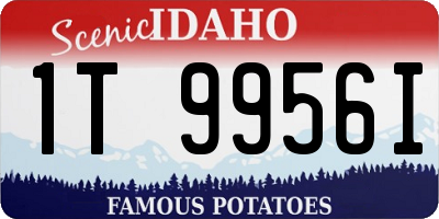 ID license plate 1T9956I