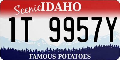 ID license plate 1T9957Y