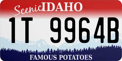 ID license plate 1T9964B