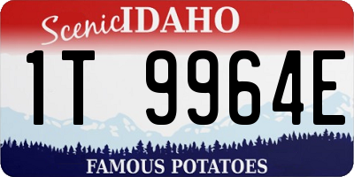 ID license plate 1T9964E
