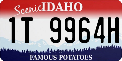 ID license plate 1T9964H