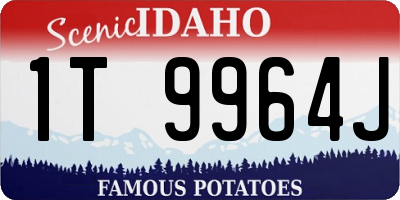 ID license plate 1T9964J