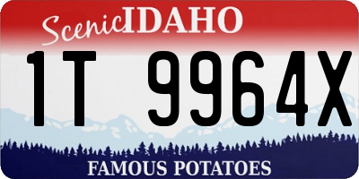 ID license plate 1T9964X