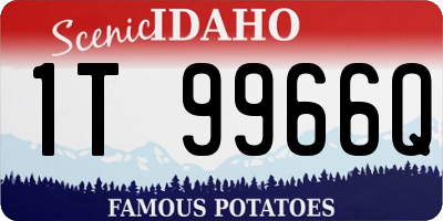 ID license plate 1T9966Q