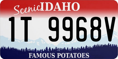 ID license plate 1T9968V