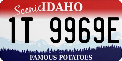 ID license plate 1T9969E