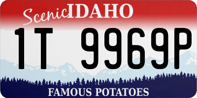 ID license plate 1T9969P