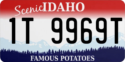 ID license plate 1T9969T