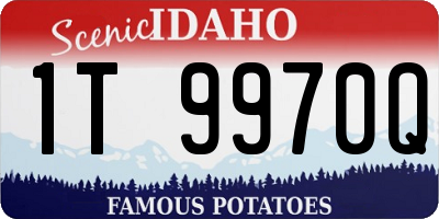ID license plate 1T9970Q