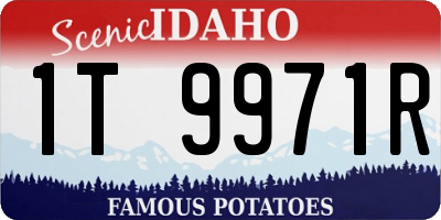 ID license plate 1T9971R