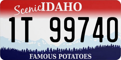 ID license plate 1T9974O