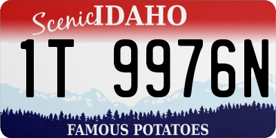 ID license plate 1T9976N