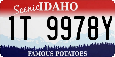 ID license plate 1T9978Y
