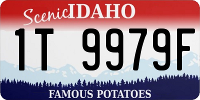 ID license plate 1T9979F