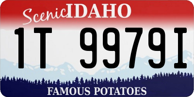 ID license plate 1T9979I