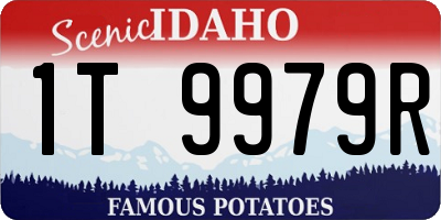 ID license plate 1T9979R