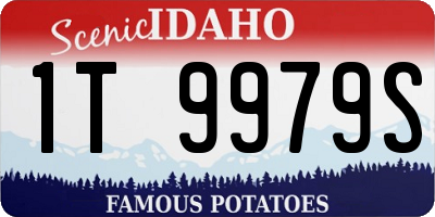 ID license plate 1T9979S