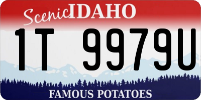 ID license plate 1T9979U