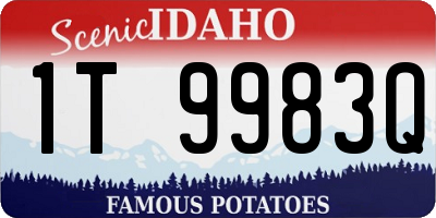 ID license plate 1T9983Q