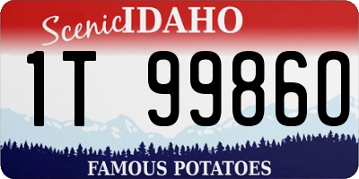 ID license plate 1T9986O