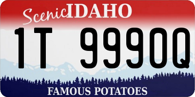 ID license plate 1T9990Q