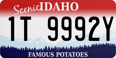ID license plate 1T9992Y