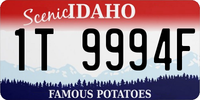ID license plate 1T9994F