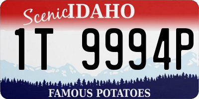 ID license plate 1T9994P