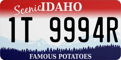 ID license plate 1T9994R