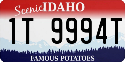 ID license plate 1T9994T