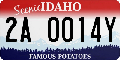 ID license plate 2A0014Y