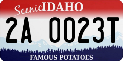 ID license plate 2A0023T