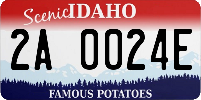 ID license plate 2A0024E