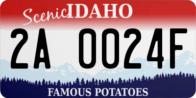 ID license plate 2A0024F