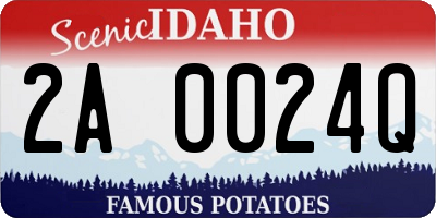 ID license plate 2A0024Q