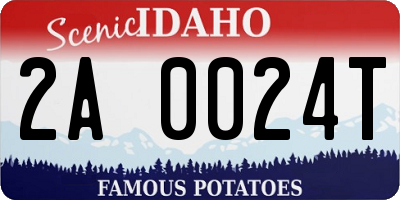 ID license plate 2A0024T