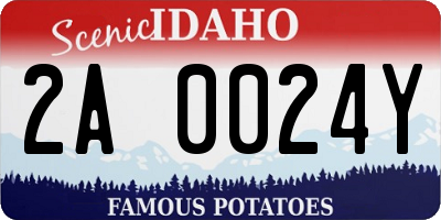 ID license plate 2A0024Y