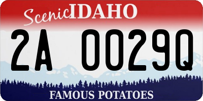 ID license plate 2A0029Q