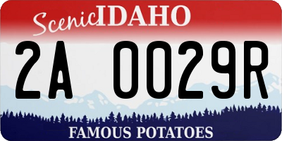 ID license plate 2A0029R