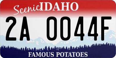ID license plate 2A0044F