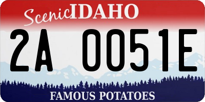 ID license plate 2A0051E