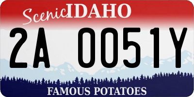 ID license plate 2A0051Y