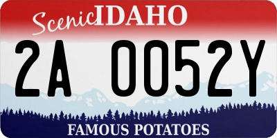 ID license plate 2A0052Y