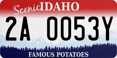 ID license plate 2A0053Y