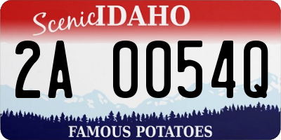 ID license plate 2A0054Q