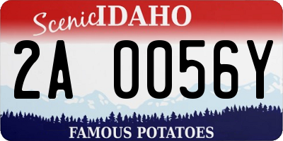 ID license plate 2A0056Y