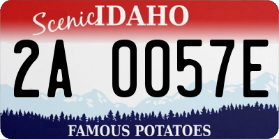 ID license plate 2A0057E