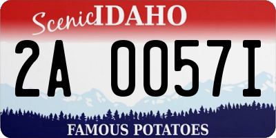 ID license plate 2A0057I