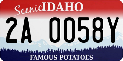 ID license plate 2A0058Y