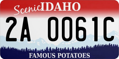 ID license plate 2A0061C